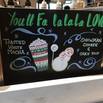 Starbucks - Christmas chalk sign - Coffee & Tea Near Me - Orlando, Florida Starbucks - Christmas chalk sign - Coffee & Tea Near Me - Orlando, Florida