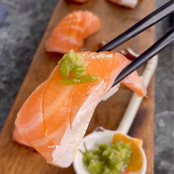 Au Sushi - Salmon Belly Nigiri - Sushi Bars Near Me - San Francisco, California Au Sushi - Salmon Belly Nigiri - Sushi Bars Near Me - San Francisco, California