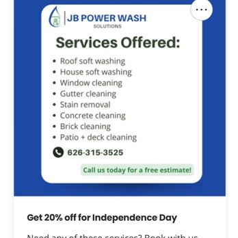 JB Power Wash Solutions - Book now! - Pressure Washers Near Me JB Power Wash Solutions - Book now! - Pressure Washers Near Me