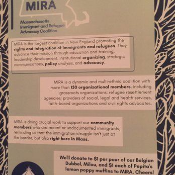 Lamplighter Brewing Broadway - MIRA, benefiting immigrants! - Breweries Near Me - Cambridge, Massachusetts