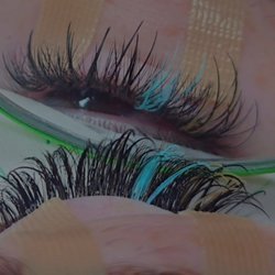 Color eyelash extensions