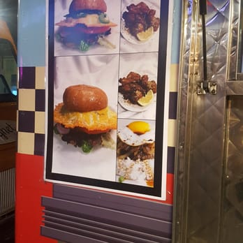 B & W - UFO burger.. The bomb! Gotta try the Martian Burger next time. - Food Trucks Near Me - Encino, California B & W - UFO burger.. The bomb! Gotta try the Martian Burger next time. - Food Trucks Near Me - Encino, California