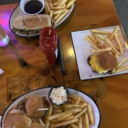 Boars Nest - French dip, kids burger and sliders w fries