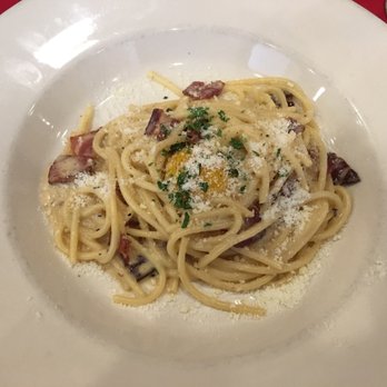Osteria 166 - Bucatini Carbonara  Favorite plate! - Italian Near Me - Buffalo, New York