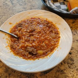 Copper Chimney Grill & Bar - Sausage and rice soup. Not a basic item on menu, but  soup of the day.