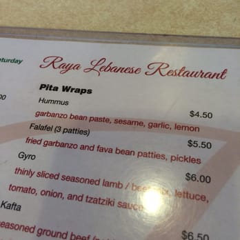 Raya's Lebanese - Mediterranean Near Me - Cincinnati, Ohio
