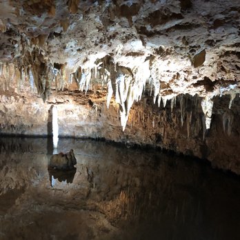 Meramec Caverns - Reflecting pool natural colored light - Tours Near Me - Sullivan, Missouri