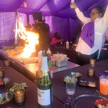 Hibachi Queens - Me playing with the grill - Caterers Near Me