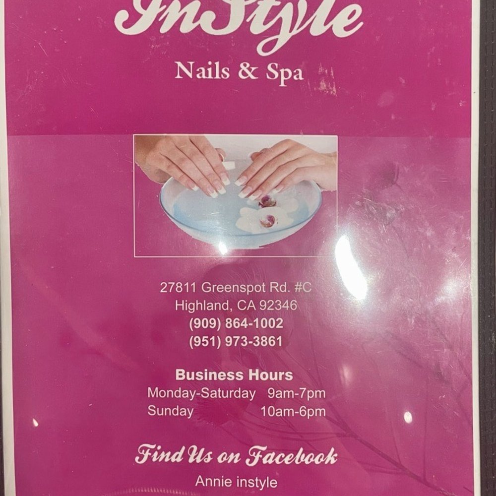 Instyle Nail Spa - Location and hours as of 8/2025 - Nail Salons Near Me - Highland, California Instyle Nail Spa - Location and hours as of 8/2025 - Nail Salons Near Me - Highland, California