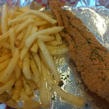 Off The Hook Seafood Eatery - Kid's fish meal (it's big!). - Seafood Near Me - Oklahoma City, Oklahoma Off The Hook Seafood Eatery - Kid's fish meal (it's big!). - Seafood Near Me - Oklahoma City, Oklahoma