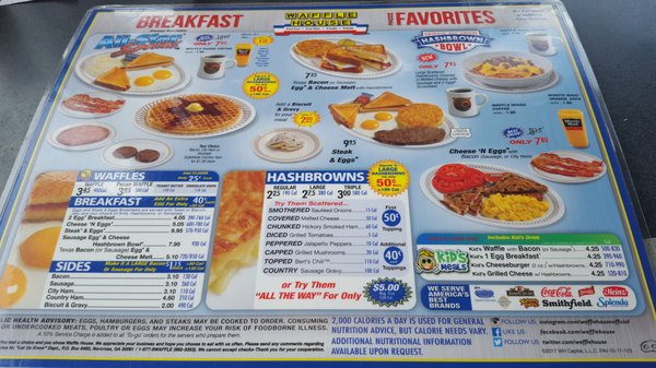 Menu photo 3 Waffle House Plant City, FL