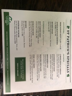 Menu photo 7 Cole's Buffalo, NY