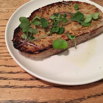 Shift Kitchen & Bar - Bruschetta: goat cheese and mushroom pate spread. - New American Near Me - Flagstaff, Arizona