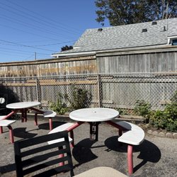 The Schnitzel Shack - Outdoor area - clean and tidy