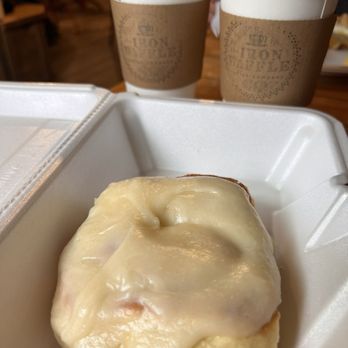 Iron Waffle - Cinnamon roll +latte - Coffee & Tea Near Me - Lakeshore, Minnesota