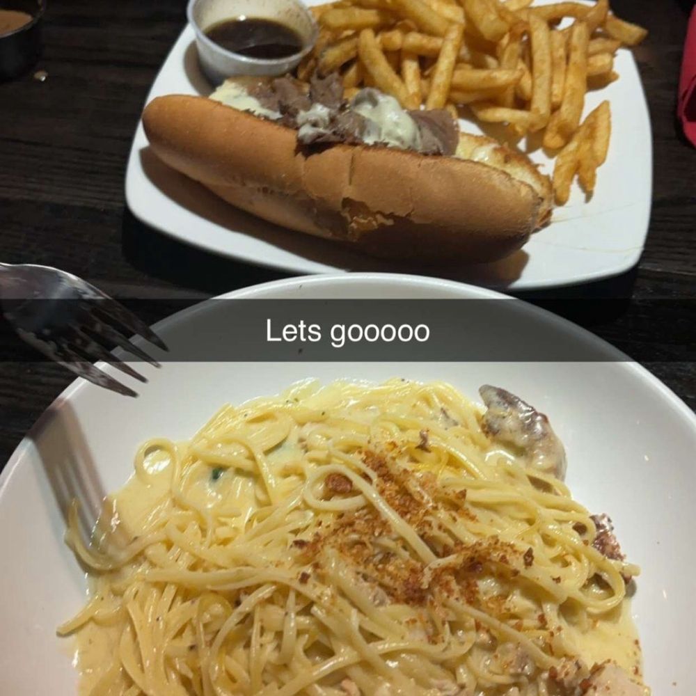 Grand Tavern Troy - Prime Rib French Dip and Chicken Alfredo - New American Near Me - Troy, Michigan