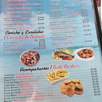 Parada Maimon - Menu page 2 of 2 - Dominican Near Me - Philadelphia, Pennsylvania