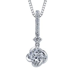 A & A Jewellery & Gifts - Maple Leaf Canadian Diamond Pendant from the Elements of love, Winds Embrace Collection