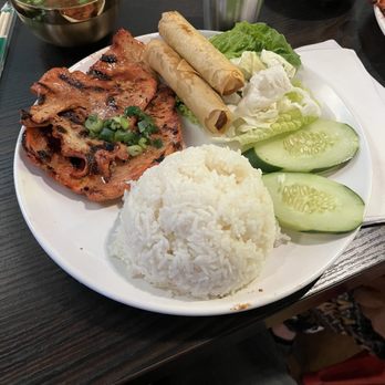 Pho Saigon 8 - Grilled chicken with eggroll rice plate - Vietnamese Near Me - Las Vegas, Nevada Pho Saigon 8 - Grilled chicken with eggroll rice plate - Vietnamese Near Me - Las Vegas, Nevada