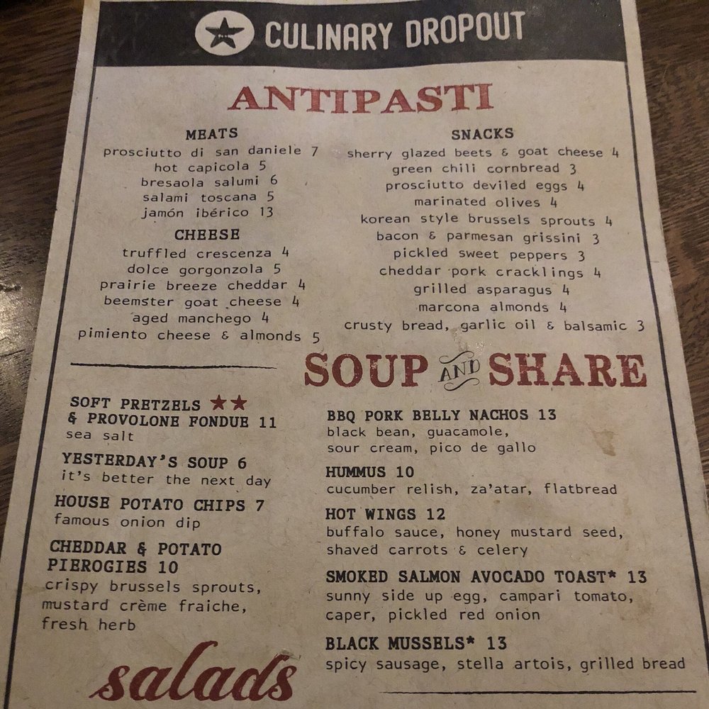 Culinary Dropout - Antipasti, Soup & Share - New American Near Me - Austin, Texas Culinary Dropout - Antipasti, Soup & Share - New American Near Me - Austin, Texas