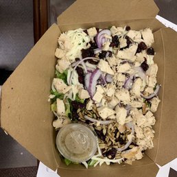 Tuscan chicken salad with lemon vinaigrette dressing