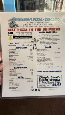 Menu photo 1 Pequod's Pizza Chicago, IL