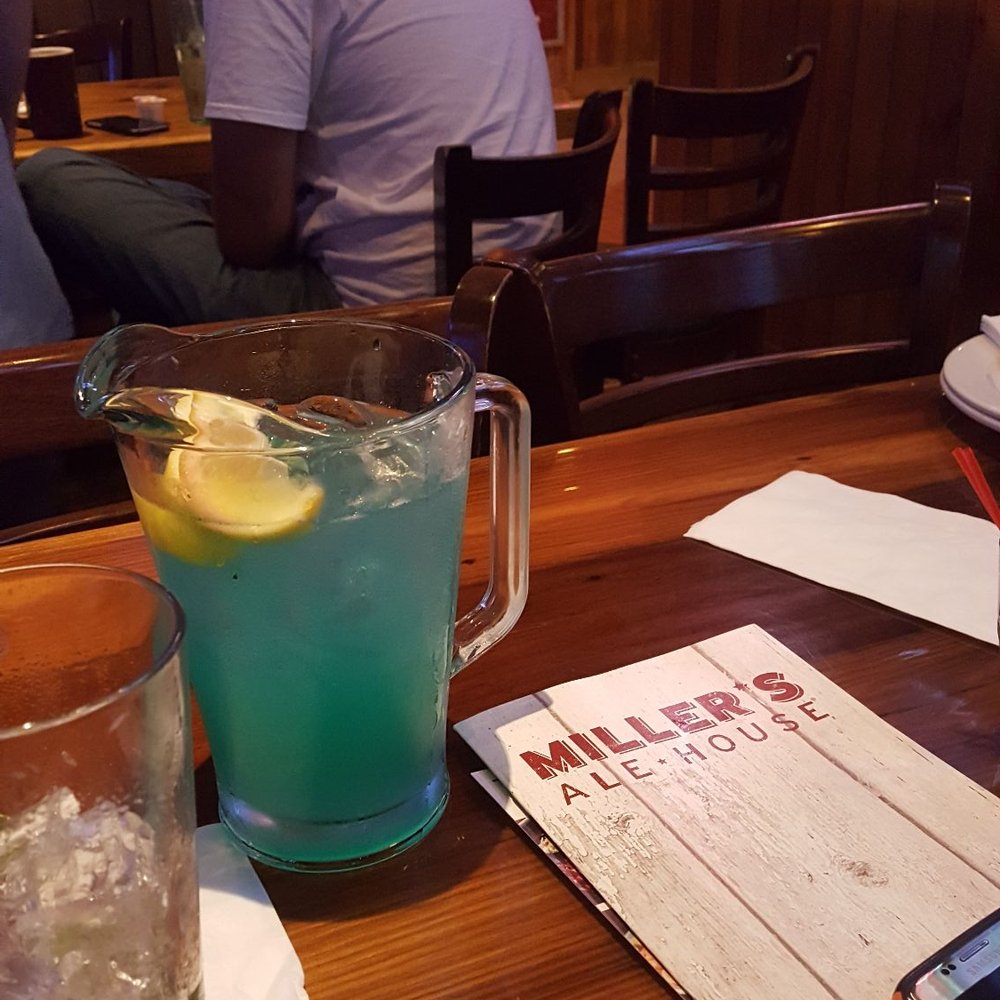 Miller's Ale House - Blue LIT pitcher - Sports Bars Near Me - Paramus, New Jersey Miller's Ale House - Blue LIT pitcher - Sports Bars Near Me - Paramus, New Jersey