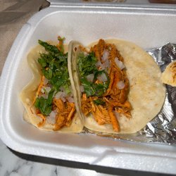 Cuevas Tacos - Chicken street tacos. I ordered 3 but only had 2 left for the picture. It was YUMMY!
