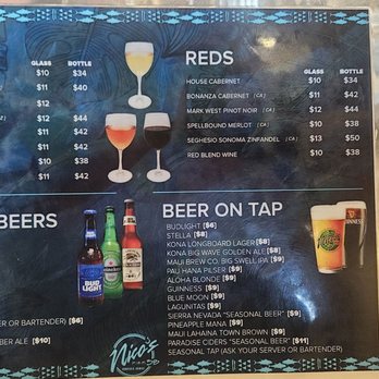 Nico's Pier 38 - Drink menu - Seafood Near Me - Honolulu, Hawaii Nico's Pier 38 - Drink menu - Seafood Near Me - Honolulu, Hawaii