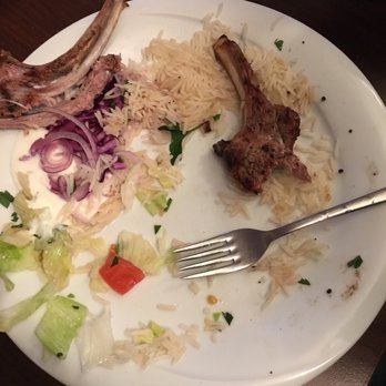 Shelanu Koscher Falafel In Wien - My hubby's almost done lamb plate, he said it need salt, but I liked the flavor. - Kosher Near Me - Vienna, 9