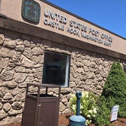 Exterior outside entrance of United States Post Office - Castle Rock, Washington Exterior outside entrance of United States Post Office - Castle Rock, Washington