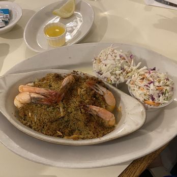 Lenny & Joe's Fish Tale - Baked stuffed shrimp with double slaw instead of fries! - Seafood Near Me - Westbrook, Connecticut Lenny & Joe's Fish Tale - Baked stuffed shrimp with double slaw instead of fries! - Seafood Near Me - Westbrook, Connecticut