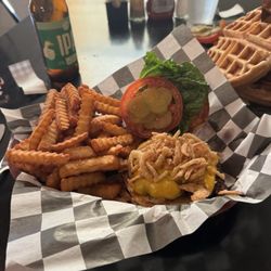 The Stag , Bar and Grill - The Main St burger fries extra crispy as requested.