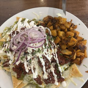 Casa Canela - Chilaquiles Poblanos no eggs add Chrizo - Breakfast & Brunch Near Me - Santa Clarita, California Casa Canela - Chilaquiles Poblanos no eggs add Chrizo - Breakfast & Brunch Near Me - Santa Clarita, California