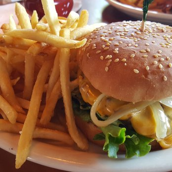 The Nugget - "Gold Miner's Classic" Burger [$9.95, 3.5 stars] - American Near Me - Goleta, California