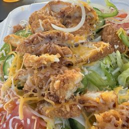 Fried Chicken House Salad Fried Chicken House Salad