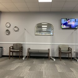 New Jersey Imaging Network - Waiting area. Has bathroom and drinking water w/ cups available