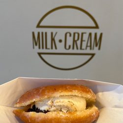 Milk & Cream - Banana Pudding Ice Cream Glazed Donut - mmm! (December, 2022)