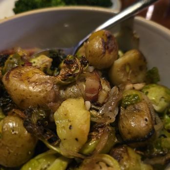Fantini’s Fusion Kitchen - Brussels sprouts and potato side dish. - Italian Near Me - Palm City, Florida Fantini’s Fusion Kitchen - Brussels sprouts and potato side dish. - Italian Near Me - Palm City, Florida