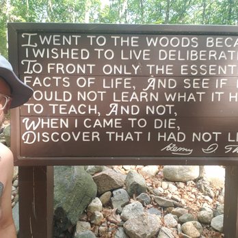 Walden Pond State Reservation - Me and the sign - Parks Near Me - Concord, Massachusetts Walden Pond State Reservation - Me and the sign - Parks Near Me - Concord, Massachusetts