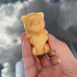 Bear stuffed with vanilla custard