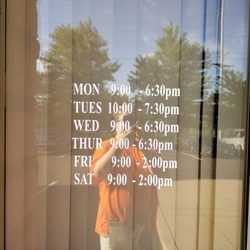Fenton Family Eyecare - Here at 6:10 and closed.  Glasses broke