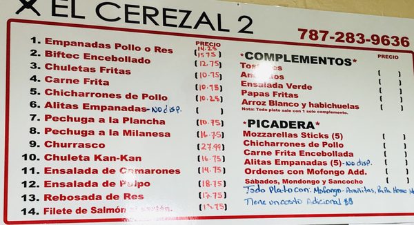 Menu photo 4 El Cerezal 2 Cupey, PR