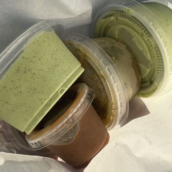 Gonzos Empanadas - Cilantro Garlic Sauce (Green), Chimmichurri sauce, spicy sauce. - Empanadas Near Me - Pembroke Pines, Florida Gonzos Empanadas - Cilantro Garlic Sauce (Green), Chimmichurri sauce, spicy sauce. - Empanadas Near Me - Pembroke Pines, Florida