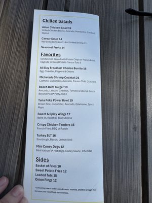 Menu photo 1 SandsaBar & Grill Henderson, NV