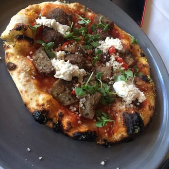Crossroads Kitchen - Spicy meatball pizza - Vegan Near Me - Los Angeles, California
