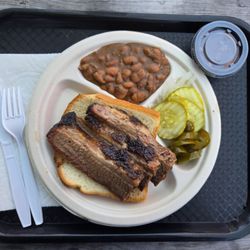 Mo-Chilli BBQ - Brisket Plate with Ranch-Style Beans #2