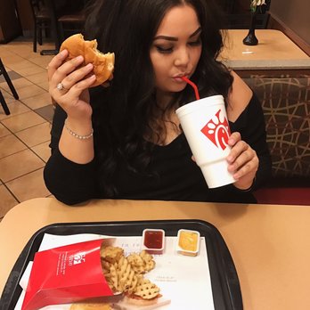 Chick-fil-A - Spicy Chicken Sandwich Waffle Potato Fries - Fast Food Near Me - Chino Hills, California Chick-fil-A - Spicy Chicken Sandwich Waffle Potato Fries - Fast Food Near Me - Chino Hills, California
