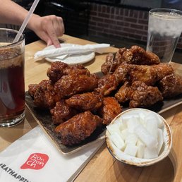 Large half and half wings