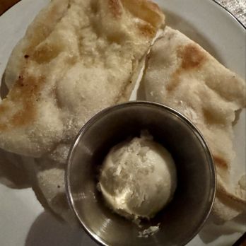 Brydge Restaurant - The Pinsa Bread served with the supper for two, and their flavored butter. - Tapas/Small Plates Near Me - Cambria, California Brydge Restaurant - The Pinsa Bread served with the supper for two, and their flavored butter. - Tapas/Small Plates Near Me - Cambria, California